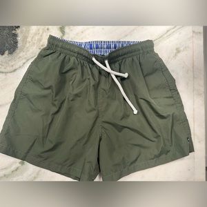 Zara men’s khaki green bathing suit size medium